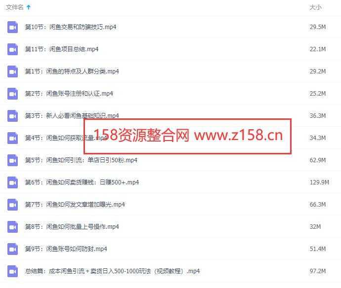 闲鱼项目引流卖货，日引100粉和日赚500+实战技巧视频教程-网赚网