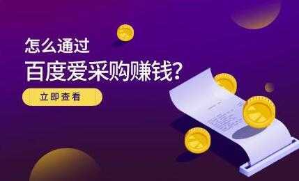 大王《怎么通过百度爱采购赚钱》主要讲是赚钱思维-网赚网