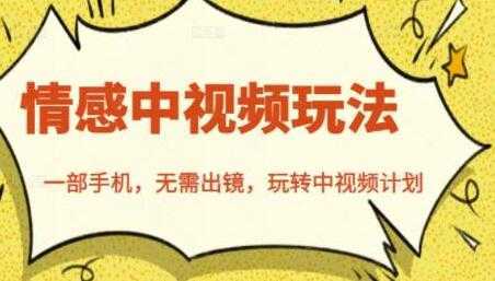 图片[1]-北北《情感中视频玩法》一部手机，无需出镜，玩转中视频计划-网赚网