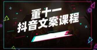 董十一《抖音文案课》培训视频-网赚网