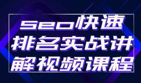 《seo快速排名》实战讲解视频教程-网赚网