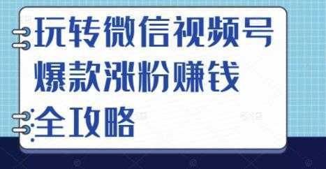 玩转微信视频号爆款涨粉赚钱全攻略，让你快速抓住流量风口，收获红利财富-网赚网