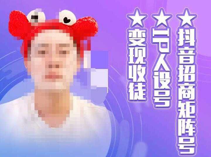 抖音招商矩阵号＋IP人设号+变现收徒，教你如何做抖音，通过抖音如何变现-网赚网