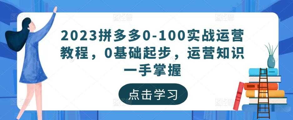 图片[1]-2023拼多多0-100实战运营教程，0基础起步，运营知识一手掌握-网赚网