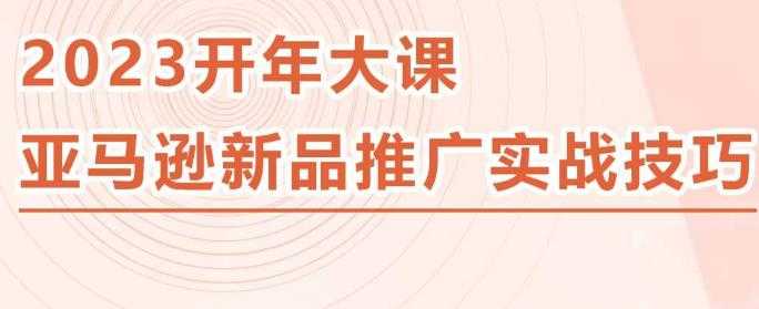 图片[1]-2023亚马逊新品推广实战技巧，线下百万美金课程的精简版，简单粗暴可复制，实操性强的推广手段-网赚网