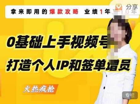 图片[1]-0基础上手视频号打造个人IP和签单增员，保险从业者即学即用的视频号爆款攻略，助你变现百万保费-网赚网